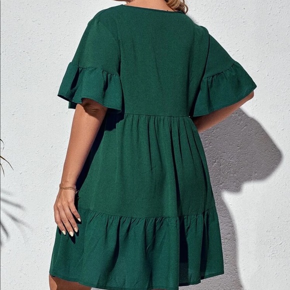 Boho ruffle hem smock dress - Picture 13 of 16